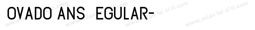 MovadoSans Regular字体转换